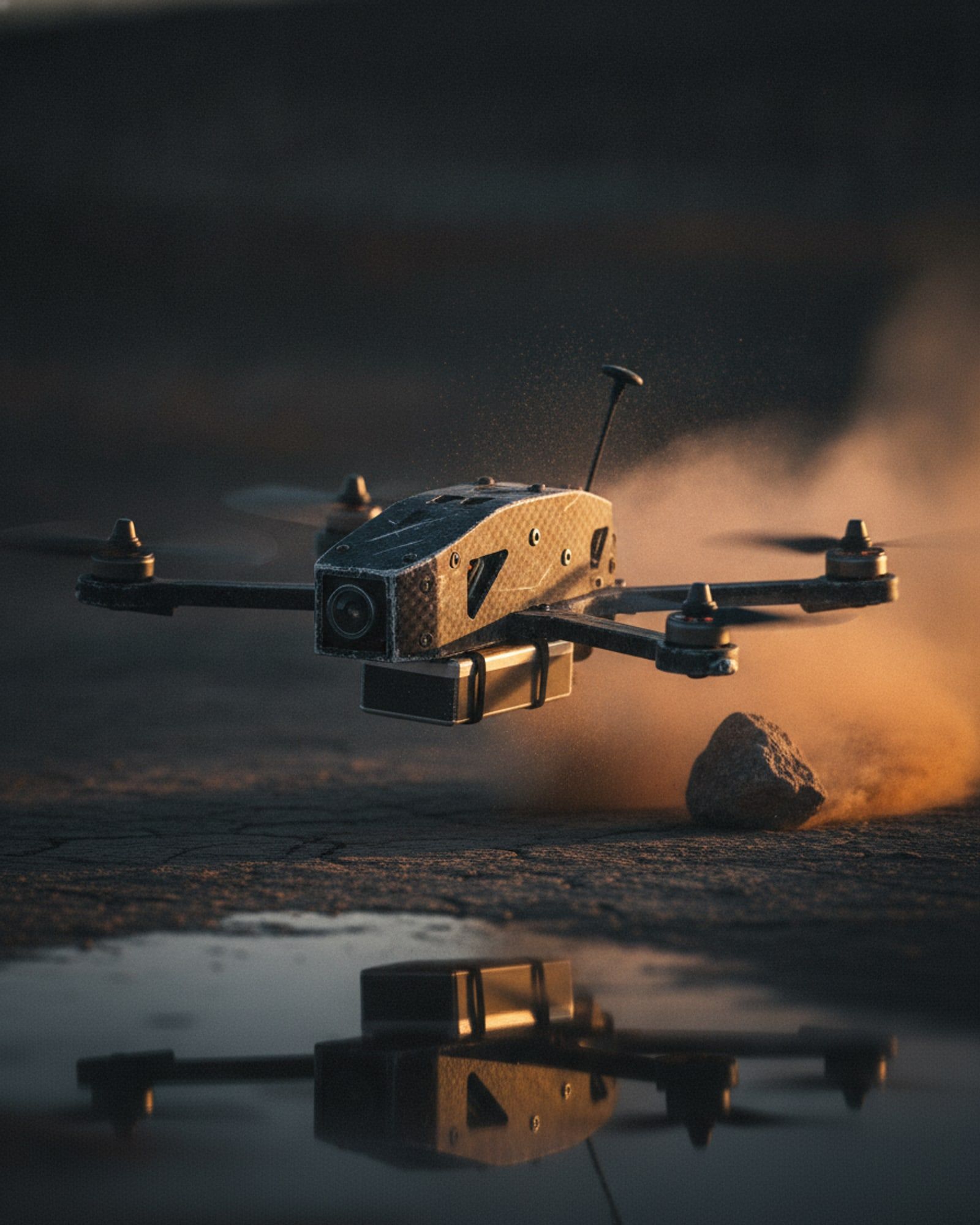 FPV Strike Quadrotor, studio view
