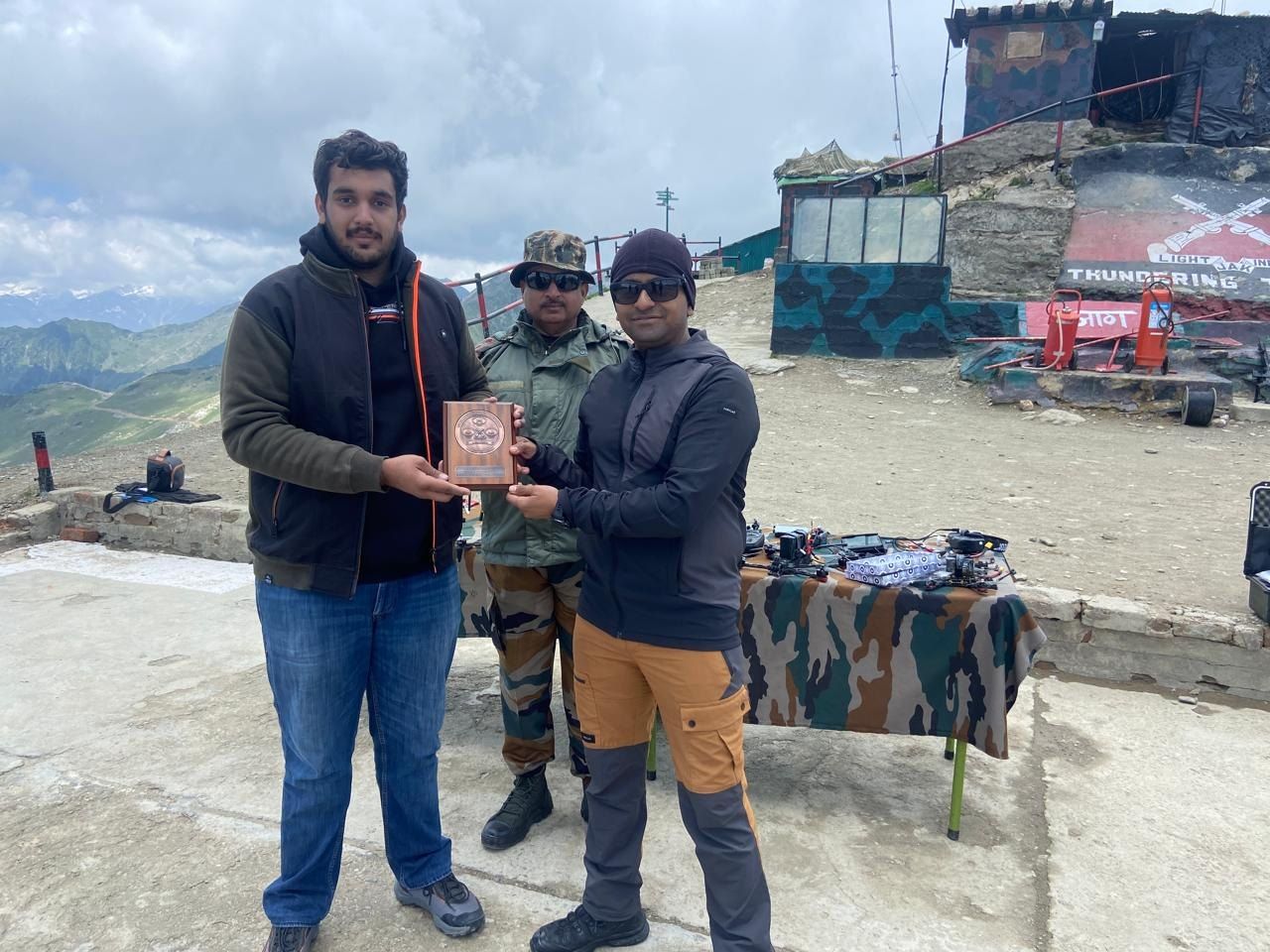 At a mountain post