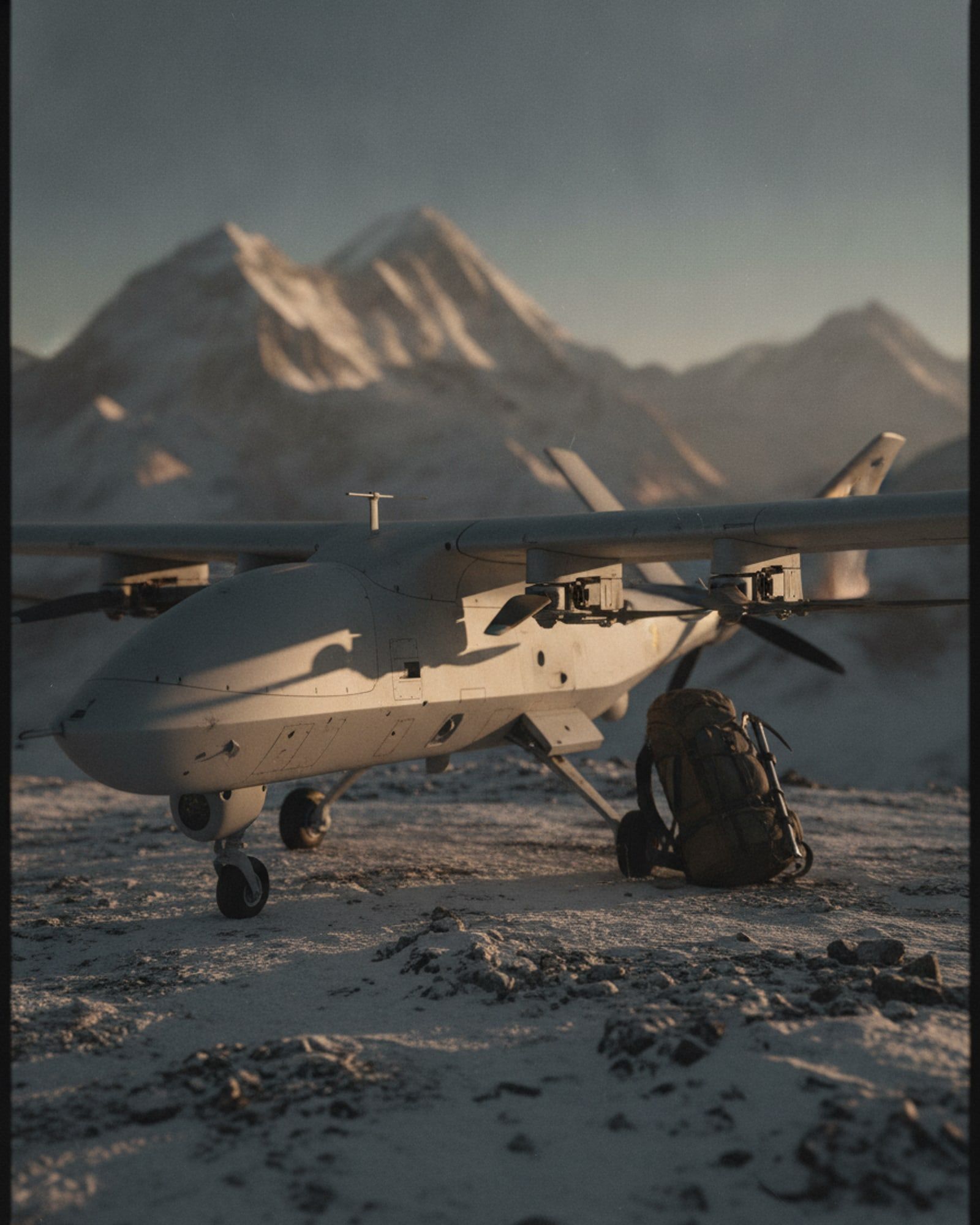 High-Altitude ISR UAV, close detail