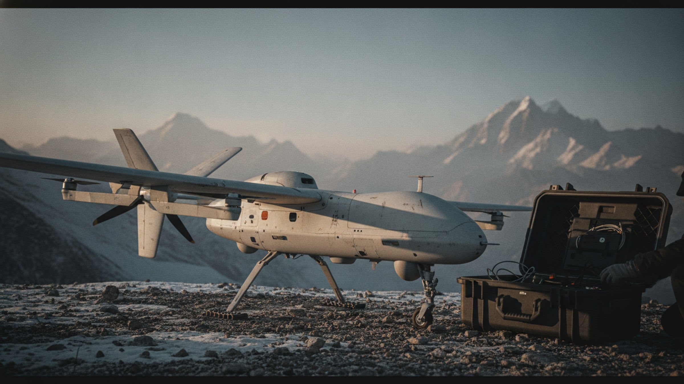 High-Altitude ISR UAV deployed in the field