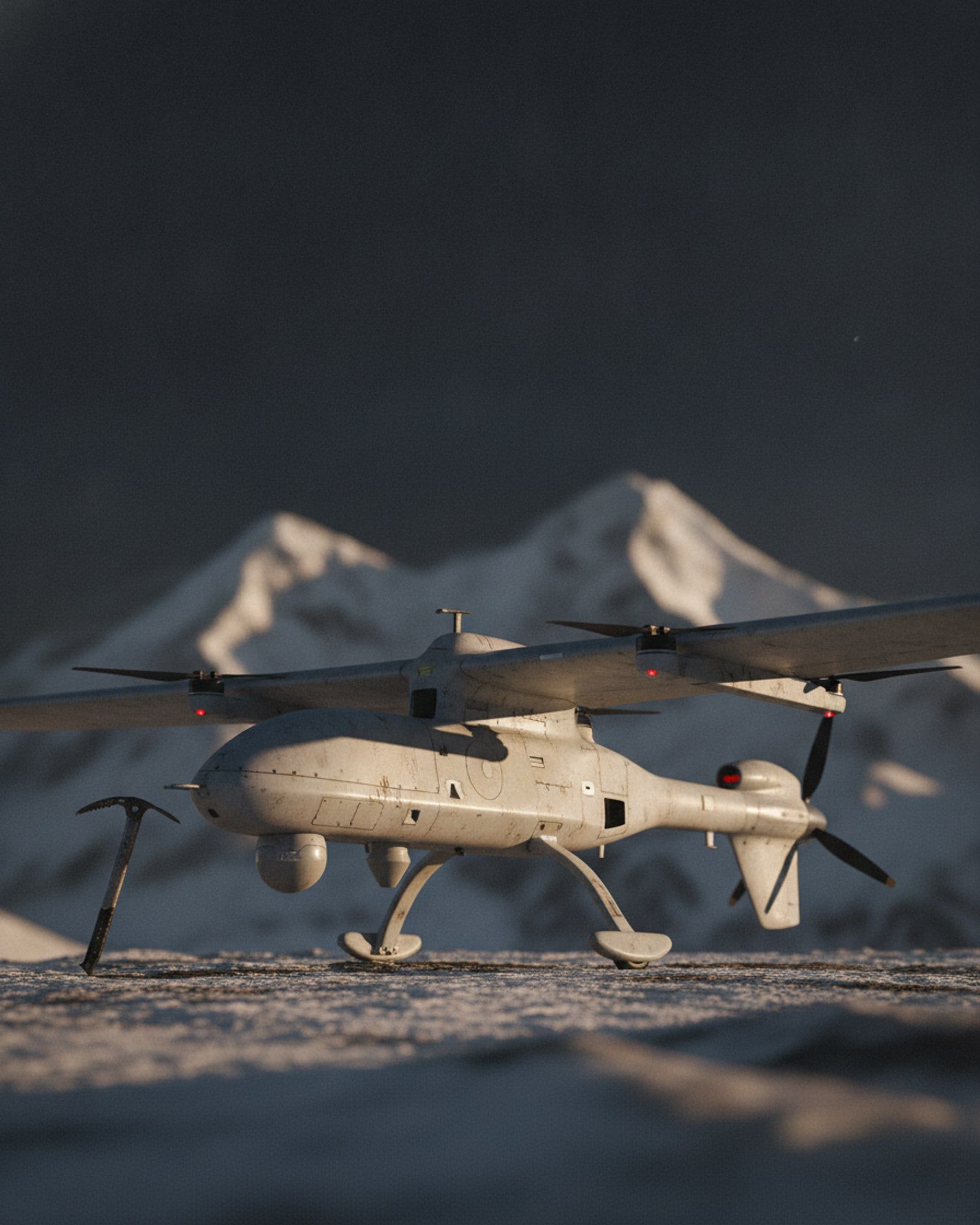 High-Altitude ISR UAV, studio view
