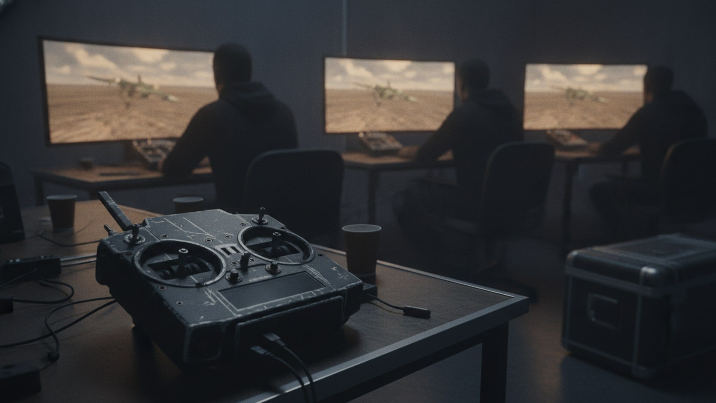 UAV Operator Training Simulator: Basic and mission flying on the same console and transmitter used operationally, before an