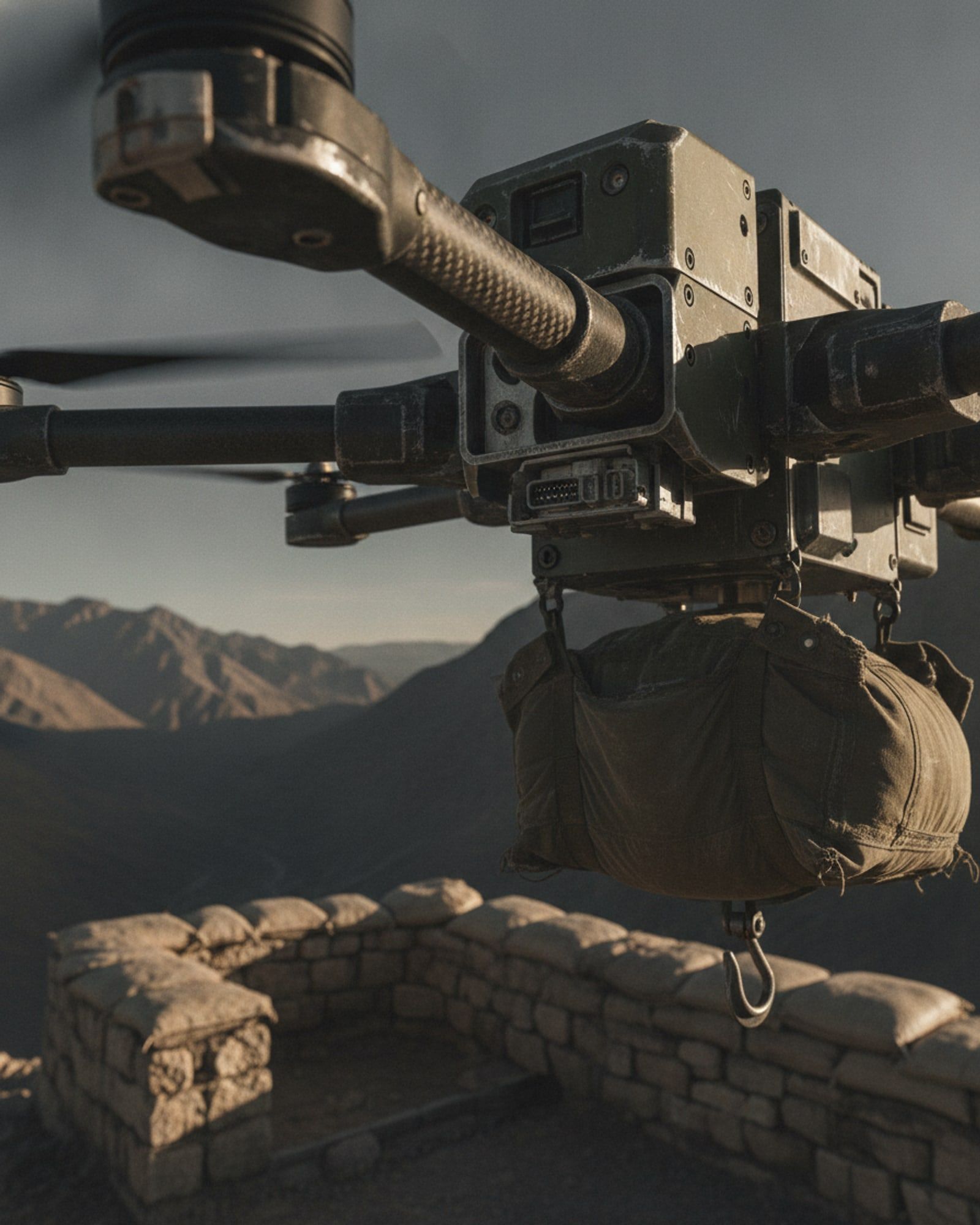 Tactical Payload Delivery UAV, close detail