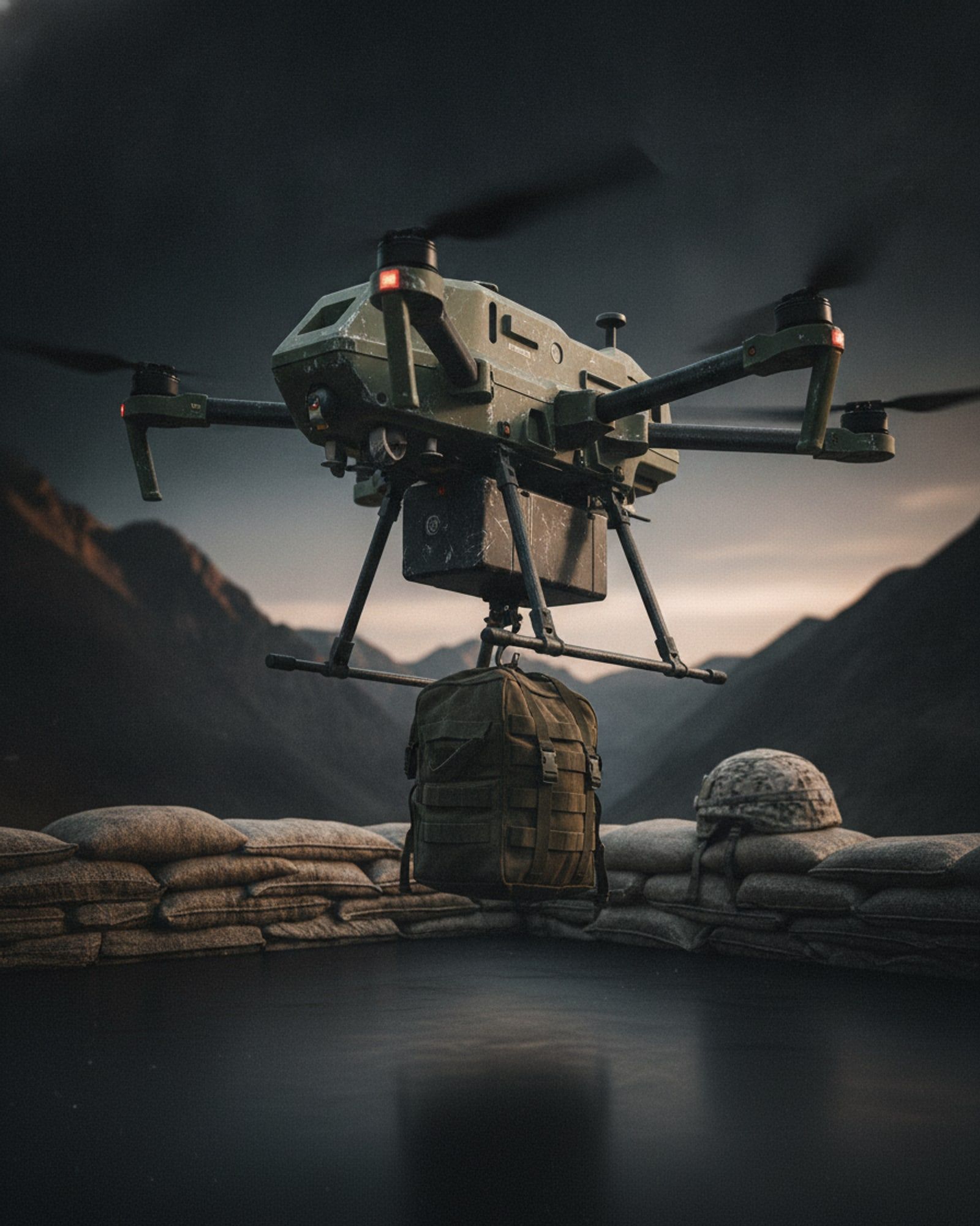 Tactical Payload Delivery UAV, studio view